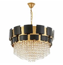 Подвесная люстра Lumina Deco LDP 7045-600 BK+GD