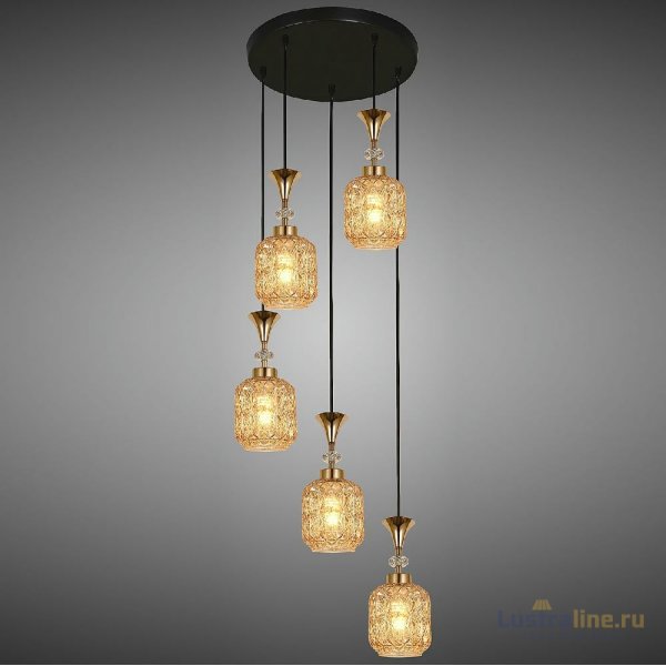 Подвесная люстра Reluce 02003-0.9-05 AMBER
