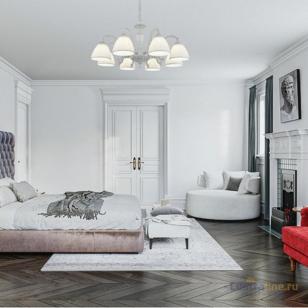Подвесная люстра Arte Milano 341837/8 WT+SL Подвесная люстра Arte Milano 341837/8 WT+SL