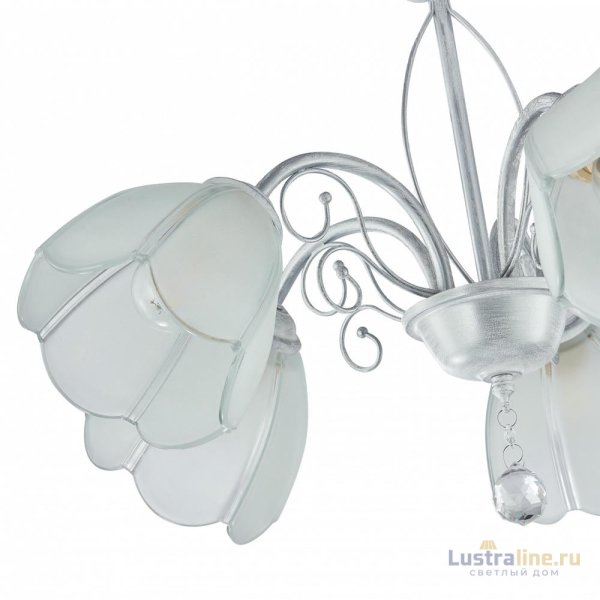 Подвесная люстра Arte Milano Amalfi 332656/5 WT+SL Подвесная люстра Arte Milano Amalfi 332656/5 WT+SL