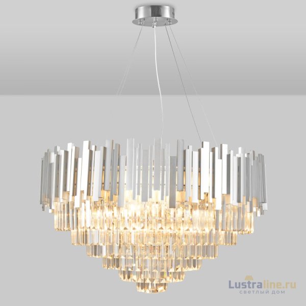 Подвесная люстра Natali Kovaltseva VERTIGO 81440/12C SILVER
