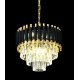 Подвесная люстра Lumina Deco Funneli LDP 6003-400 BK+F.GD