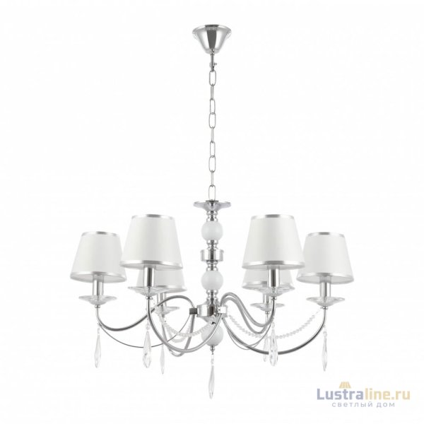 Подвесная люстра Arte Milano 342109/6 CR+LWT Подвесная люстра Arte Milano 342109/6 CR+LWT