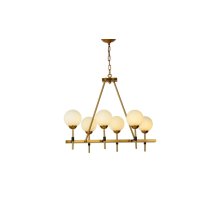 Подвесная люстра Lumina Deco Aldono LDP 7004-6 MD+BK