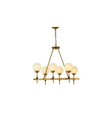 Подвесная люстра Lumina Deco Aldono LDP 7004-6 MD+BK