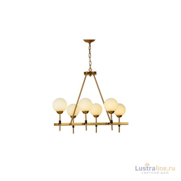Подвесная люстра Lumina Deco Aldono LDP 7004-6 MD+BK