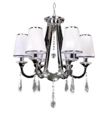 Подвесная люстра Lumina Deco Milesia LDP 8926-6 WT+CHR