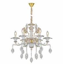 Подвесная люстра AM Group CLEOPATRA SP6 WH+GL