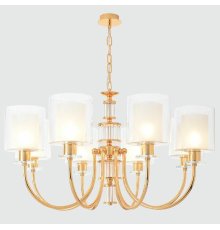 Подвесная люстра Crystal Lux ELENA SP8 GOLD