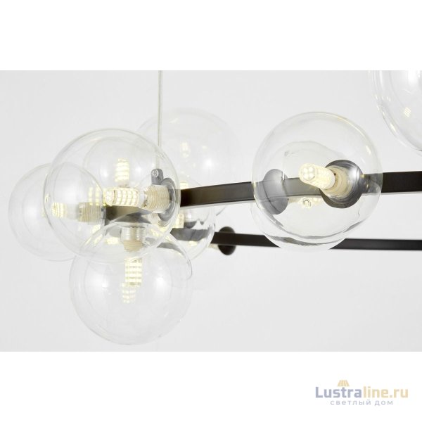 Подвесная люстра Lumina Deco LDP 7033-24 BK+CL