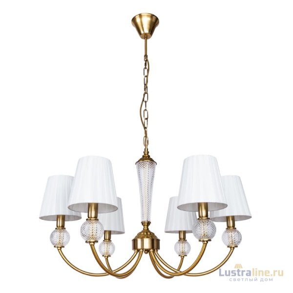 Подвесная люстра Arte Lamp Gracie A7301LM-6PB Подвесная люстра Arte Lamp Gracie A7301LM-6PB