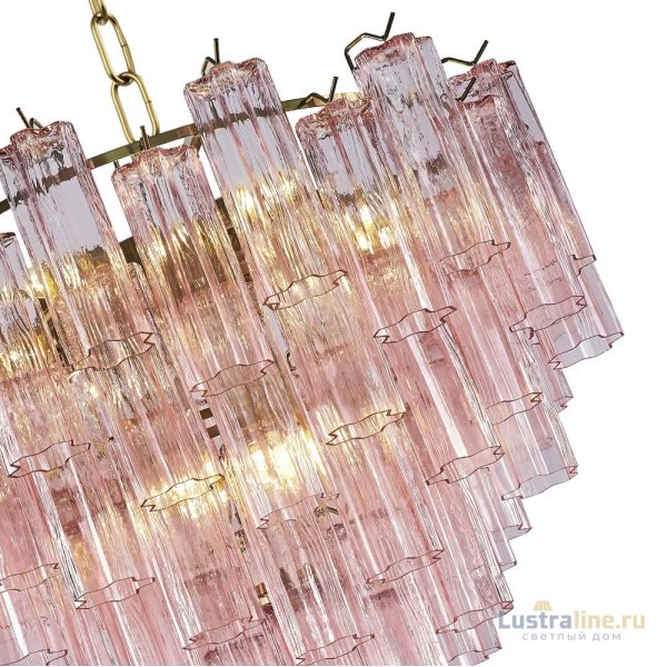 Подвесная люстра Delight Collection OWD2093-D75 gold/pink