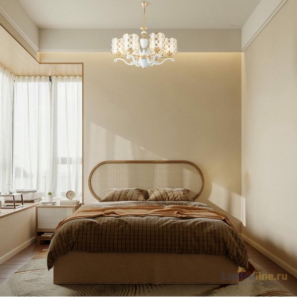 Подвесная люстра Arte Milano Florentia-3097 303097/6 Wh/Gd Подвесная люстра Arte Milano Florentia-3097 303097/6 Wh/Gd