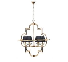 Подвесная люстра Lumina Deco Baltimore LDP 8020-6 GD+BK