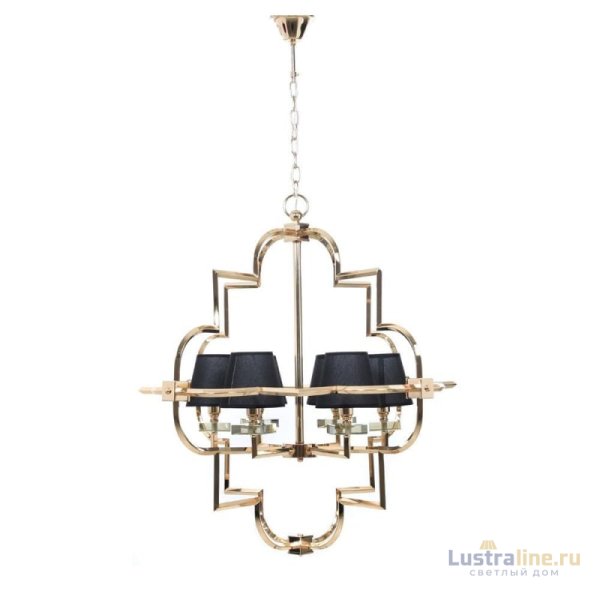 Подвесная люстра Lumina Deco Baltimore LDP 8020-6 GD+BK