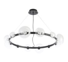 Подвесная люстра Crystal Lux BOSQUE SP12 BLACK/TRANSPARENT