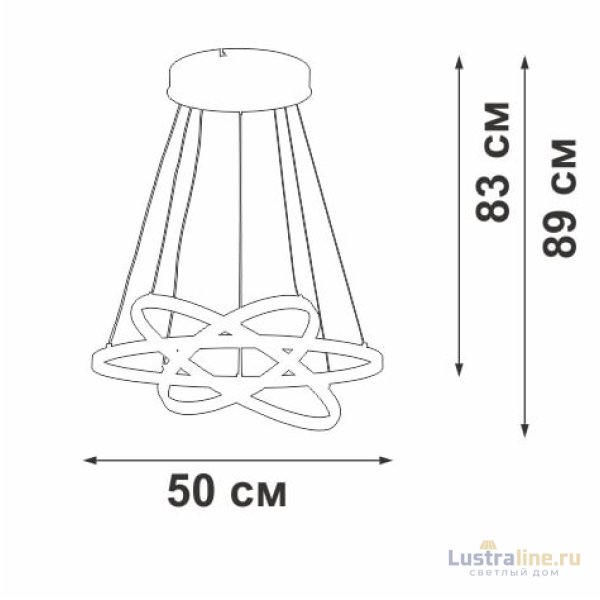 Подвесная люстра Vitaluce V2515DT-8/3S Подвесная люстра Vitaluce V2515DT-8/3S