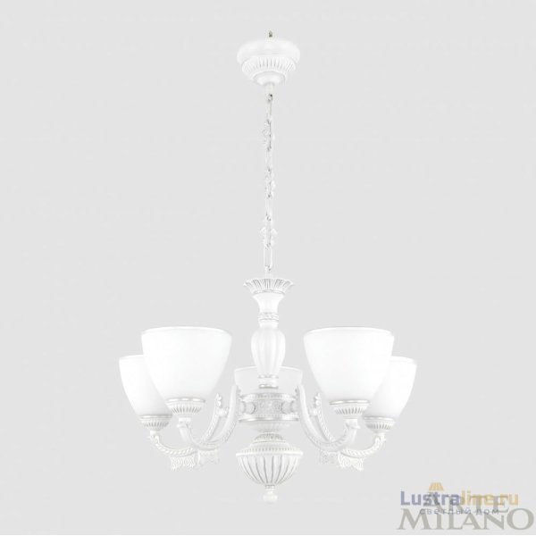 Подвесная люстра Arte Milano 342837/5 WT+SL Подвесная люстра Arte Milano 342837/5 WT+SL