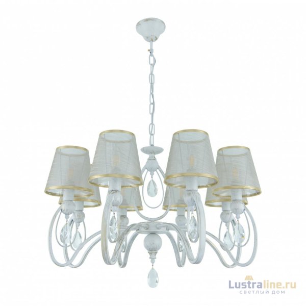 Подвесная люстра Arte Milano 347203/8 WT+G Подвесная люстра Arte Milano 347203/8 WT+G