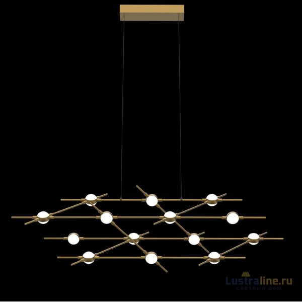 Подвесная люстра DeLight Collection Molecular MD18001067-14A black/gold Подвесная люстра DeLight Collection Molecular MD18001067-14A black/gold