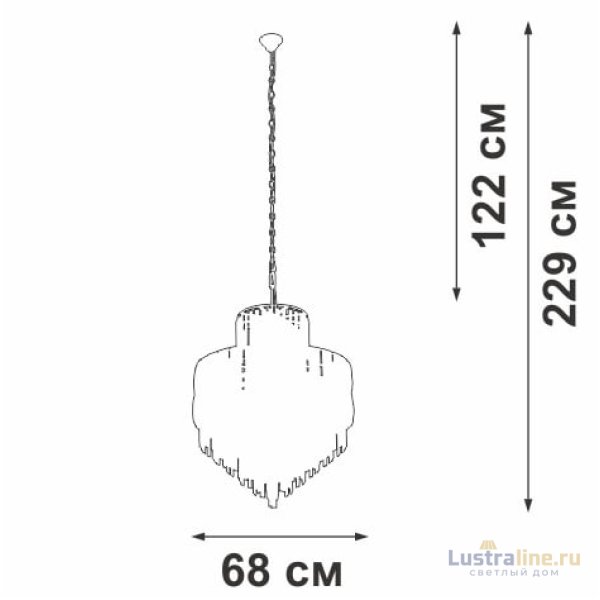Подвесная люстра Vitaluce V5832-8/17+4 Подвесная люстра Vitaluce V5832-8/17+4