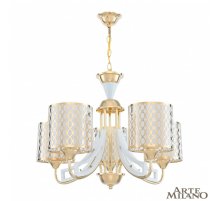 Подвесная люстра Arte Milano Florentia-3387 303387/5 Wh/Gd