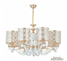 Подвесная люстра Arte Milano Florentia-3097 303097/8 Wh/Gd