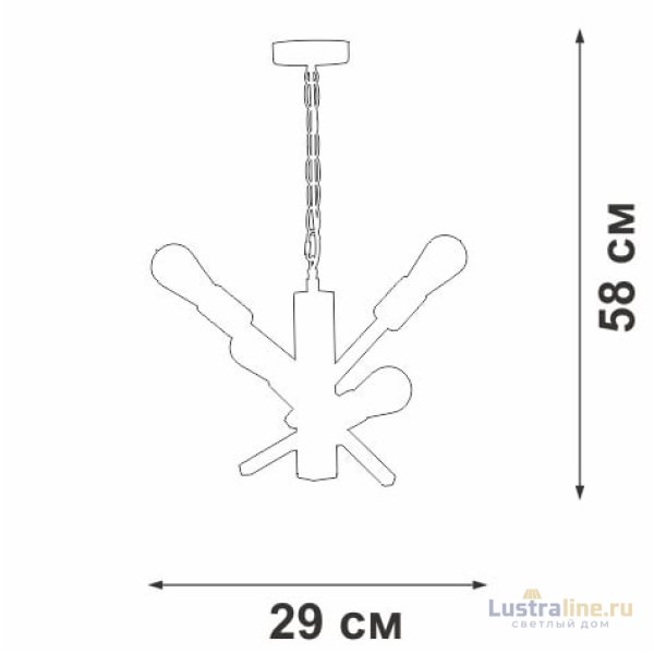 Подвесная люстра Vitaluce V3009-1/4 Подвесная люстра Vitaluce V3009-1/4