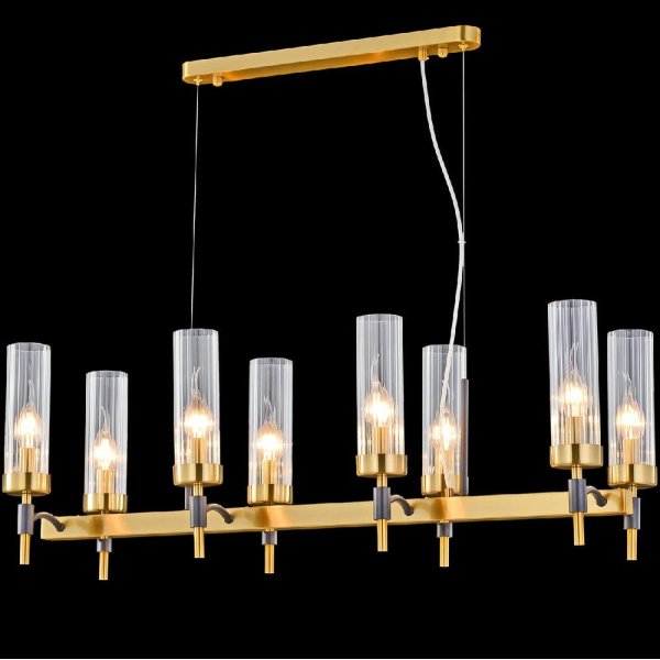 Подвесная люстра Illumico IL5177-8LLS-29 BRASS TUBO