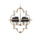 Подвесная люстра Lumina Deco Baltimore LDP 8020-6 GD+BK
