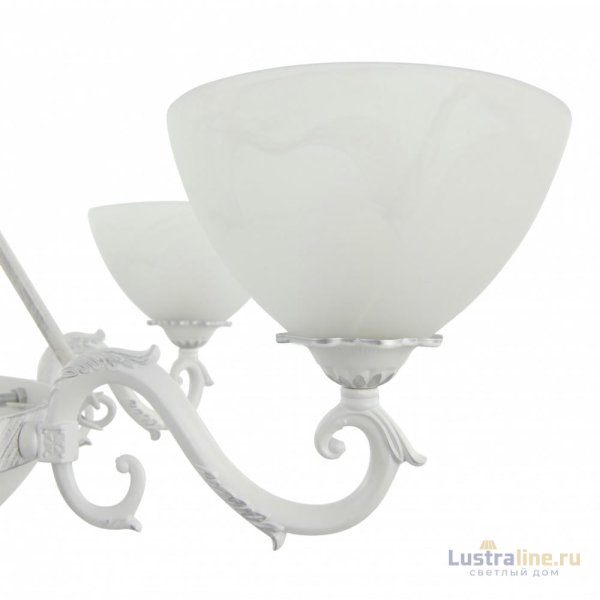 Подвесная люстра Arte Milano 340518/6-3 WT+SL Подвесная люстра Arte Milano 340518/6-3 WT+SL