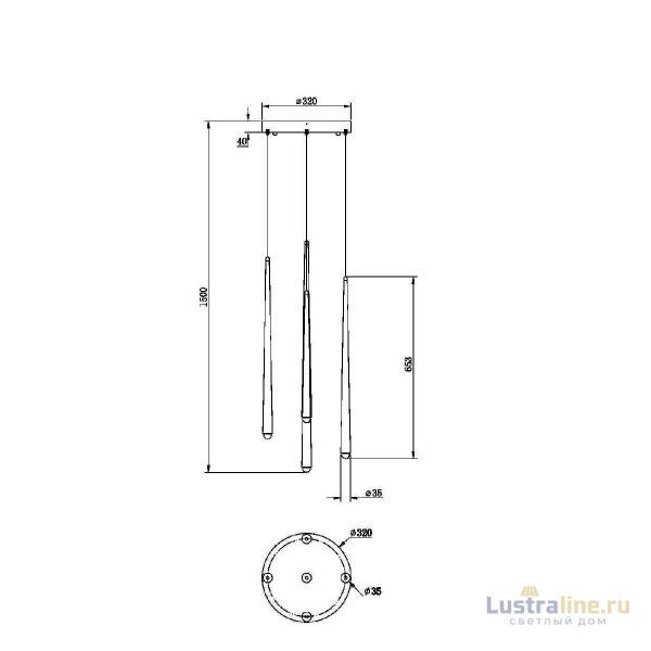 Подвесная люстра Maytoni Cascade MOD132PL-L30BSK