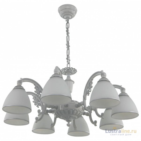 Подвесная люстра Arte Milano 341837/8 WT+SL Подвесная люстра Arte Milano 341837/8 WT+SL