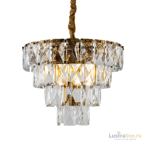 Подвесная люстра Delight Collection Amazone KG1113P-7 brass/clear Подвесная люстра Delight Collection Amazone KG1113P-7 brass/clear