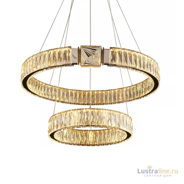Подвесная люстра Delight Collection D8010P/2R/D600+400 gold Подвесная люстра Delight Collection D8010P/2R/D600+400 gold