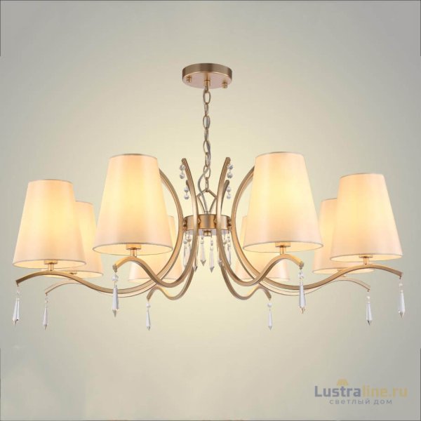 Подвесная люстра Crystal Lux Renata SP8 Gold