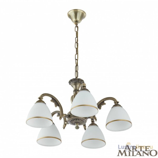 Подвесная люстра Arte Milano 340837/5 AB Подвесная люстра Arte Milano 340837/5 AB