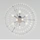 Подвесная люстра Eurosvet Elegante 10130/8 хром/прозрачный хрусталь Strotskis a060642