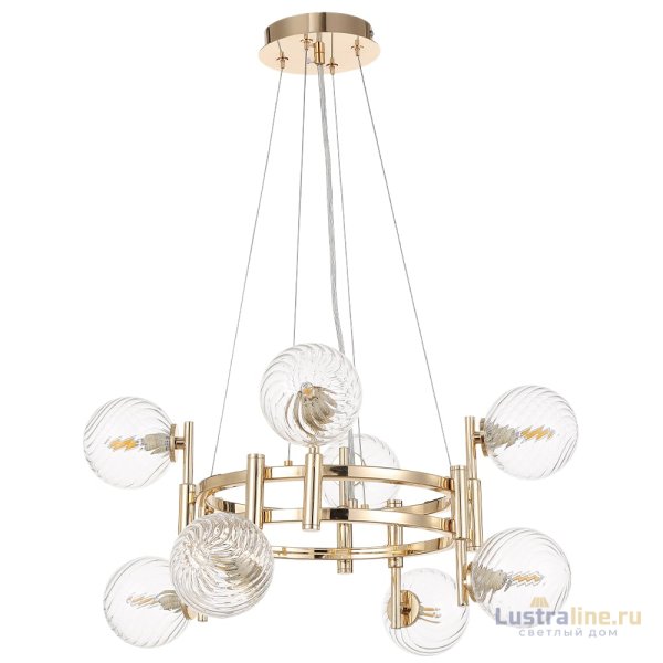 Подвесная люстра Crystal Lux LUXURY SP8 GOLD