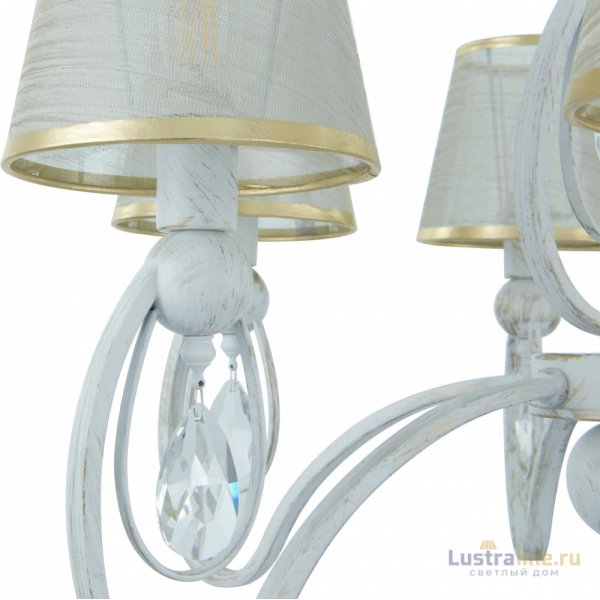 Подвесная люстра Arte Milano 347203/6 WT+G Подвесная люстра Arte Milano 347203/6 WT+G