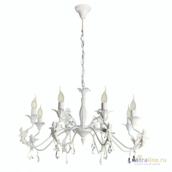 Подвесная люстра Arte Lamp Angelina A5349LM-8WH Подвесная люстра Arte Lamp Angelina A5349LM-8WH