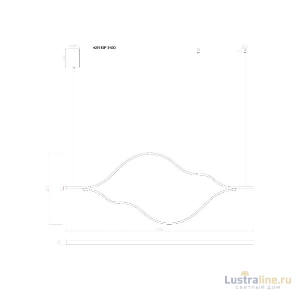 Подвесная люстра Arte Lamp Odyssey A2911SP-34GO Подвесная люстра Arte Lamp Odyssey A2911SP-34GO