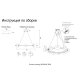 Подвесная люстра Crystal Lux BOSQUE SP9 BLACK/TRANSPARENT