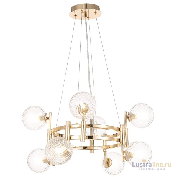Подвесная люстра Crystal Lux LUXURY SP8 GOLD