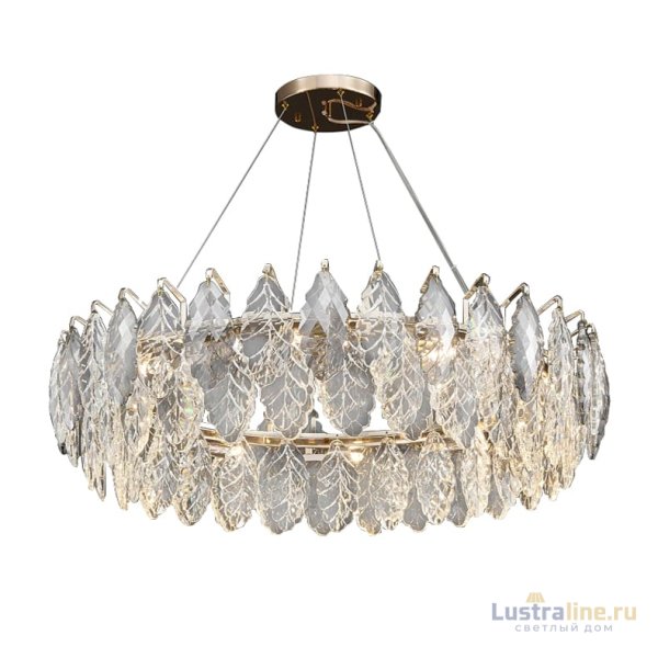 Подвесная люстра Delight Collection D8011P/R-1000 gold/smoky