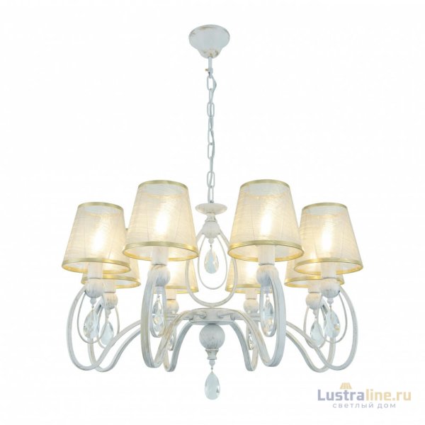 Подвесная люстра Arte Milano 347203/8 WT+G Подвесная люстра Arte Milano 347203/8 WT+G
