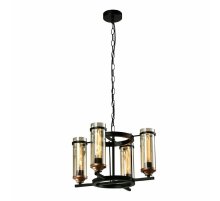 Подвесная люстра IMEX Temple MD.20541-4-P-BK+AB