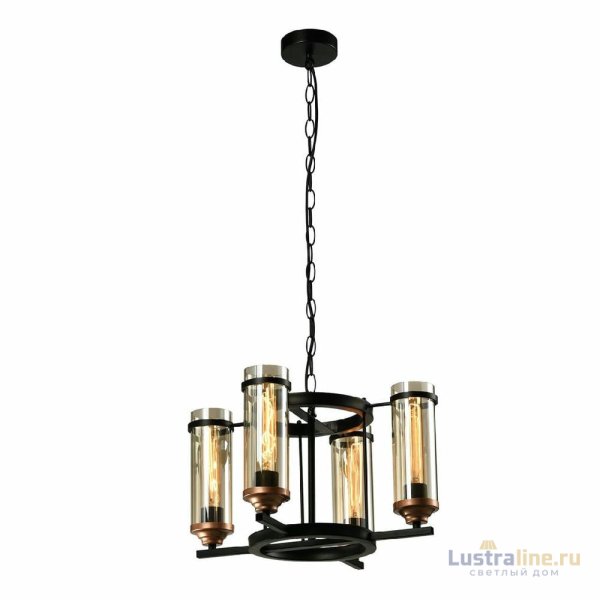 Подвесная люстра IMEX Temple MD.20541-4-P-BK+AB