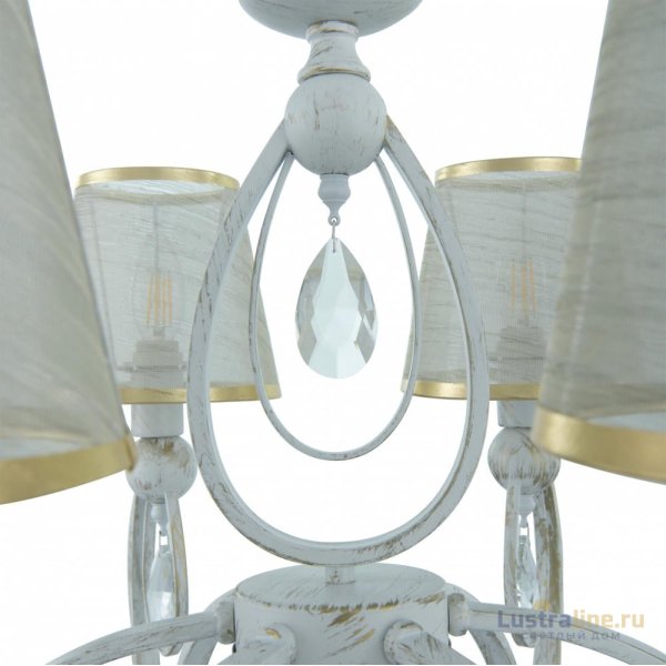 Подвесная люстра Arte Milano 347203/6 WT+G Подвесная люстра Arte Milano 347203/6 WT+G