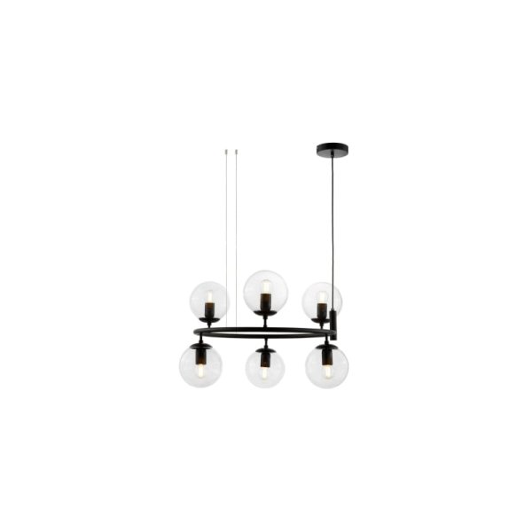 Подвесная люстра Lumina Deco Ceredo LDP 6034-6 RND BK